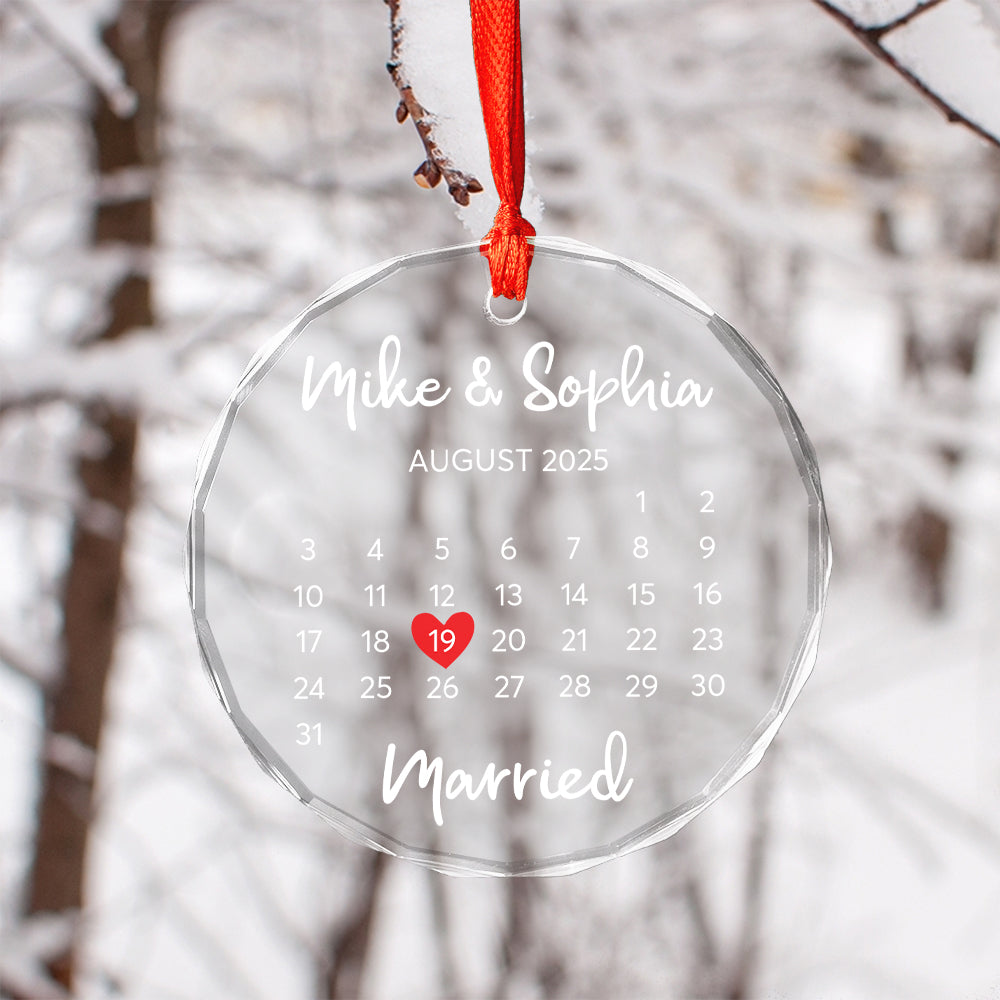 Our First Xmas Married ornament