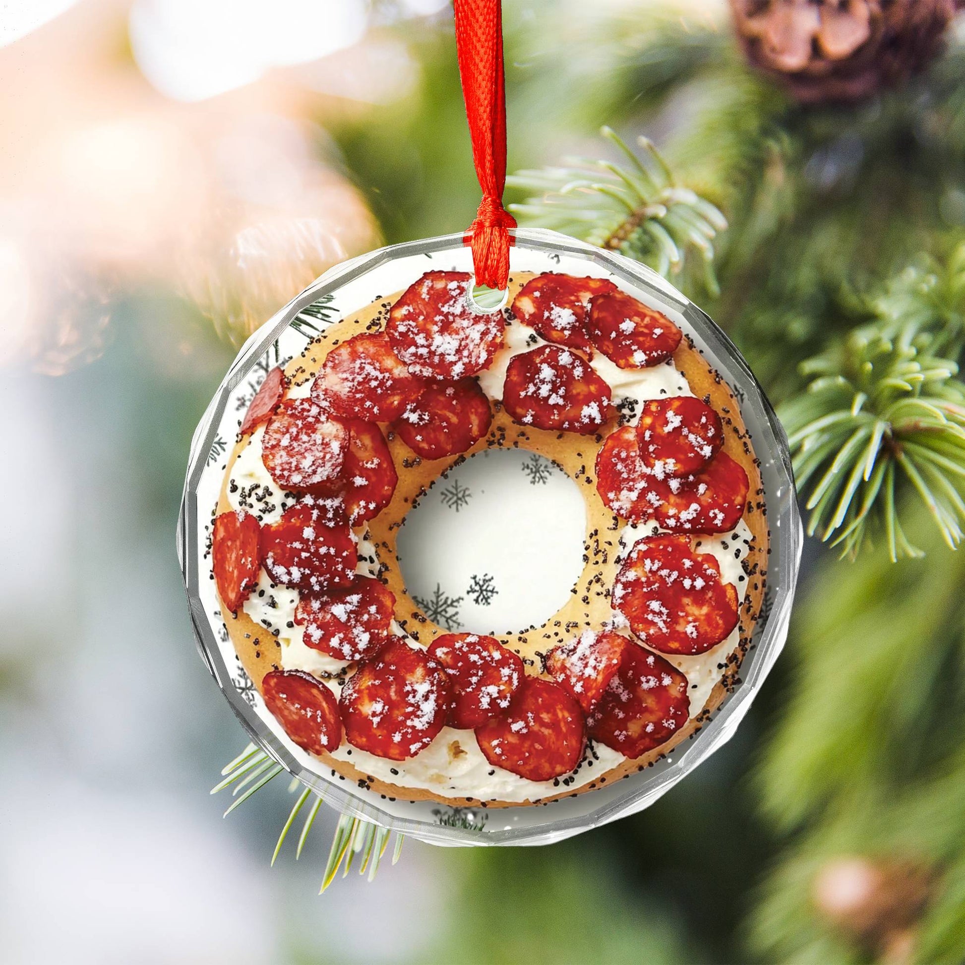 Bagel with Cream Cheese and Lox Close up Design 1