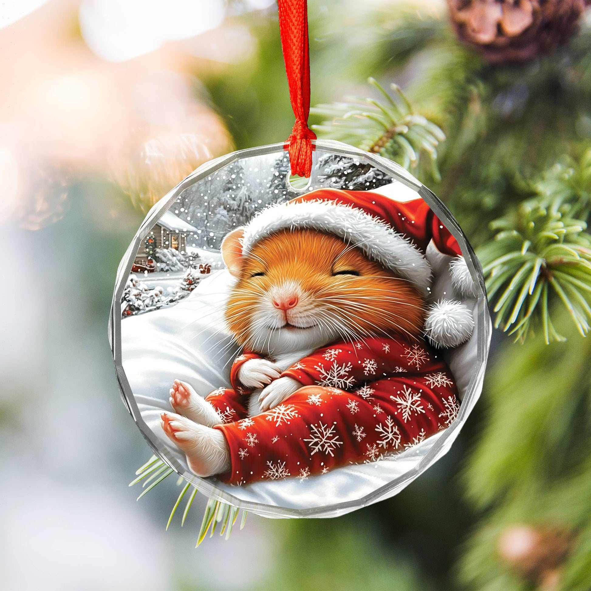 Hamster Sleeping In Bed Design 3