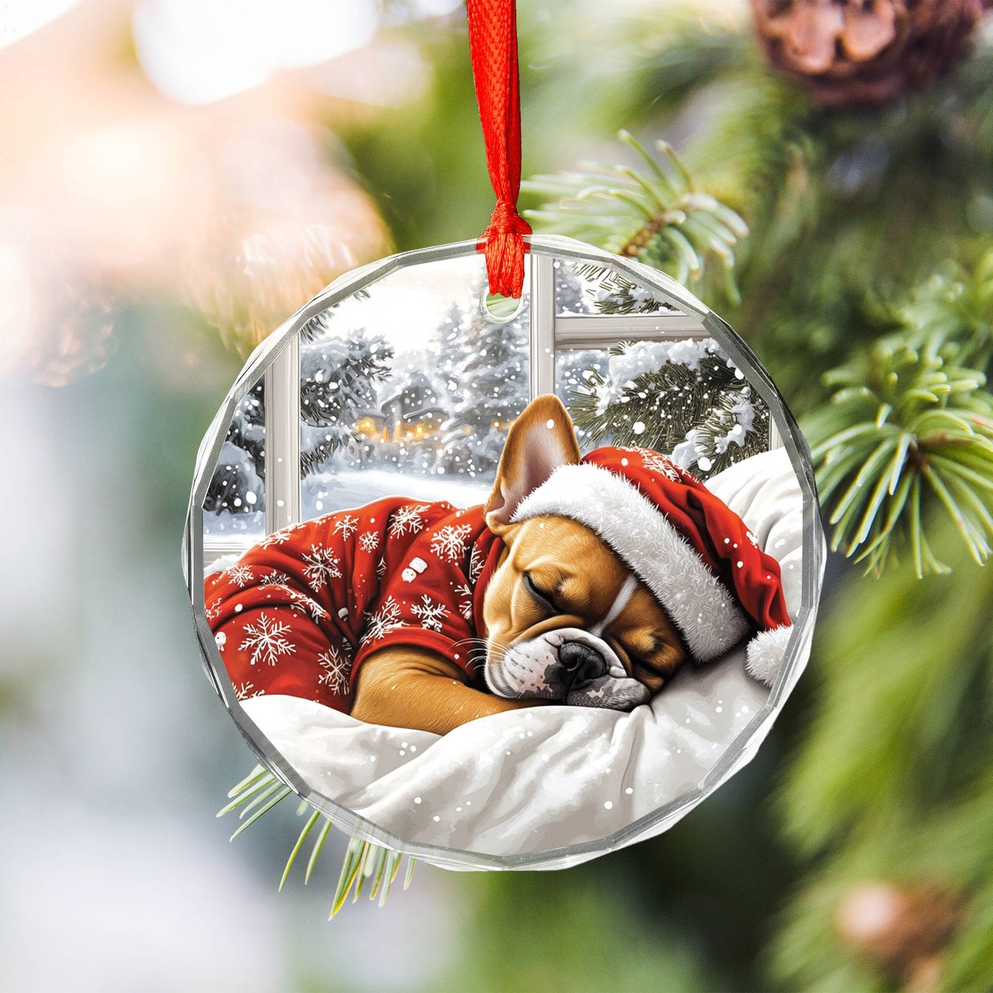 French Bulldog Sleeping In Bed Design 2