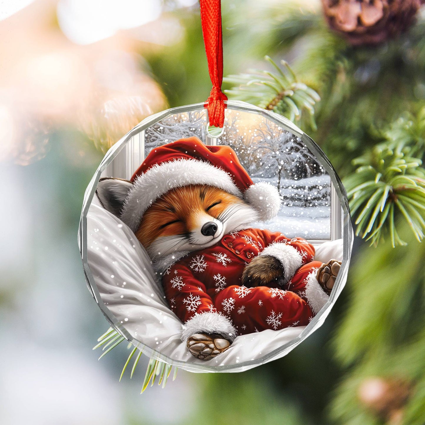 Fox Sleeping In Bed Design 1