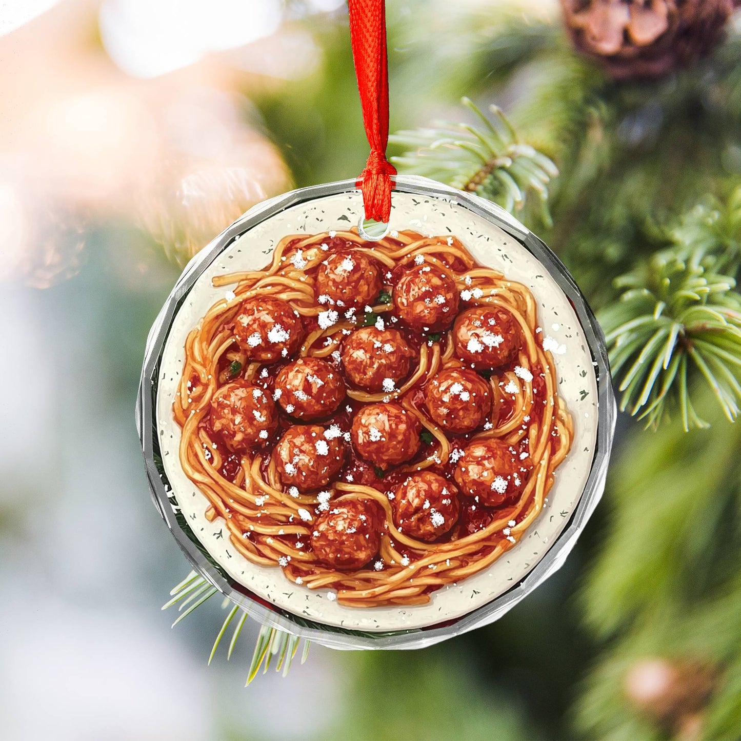 Spaghetti and Meatballs Close up Design 3