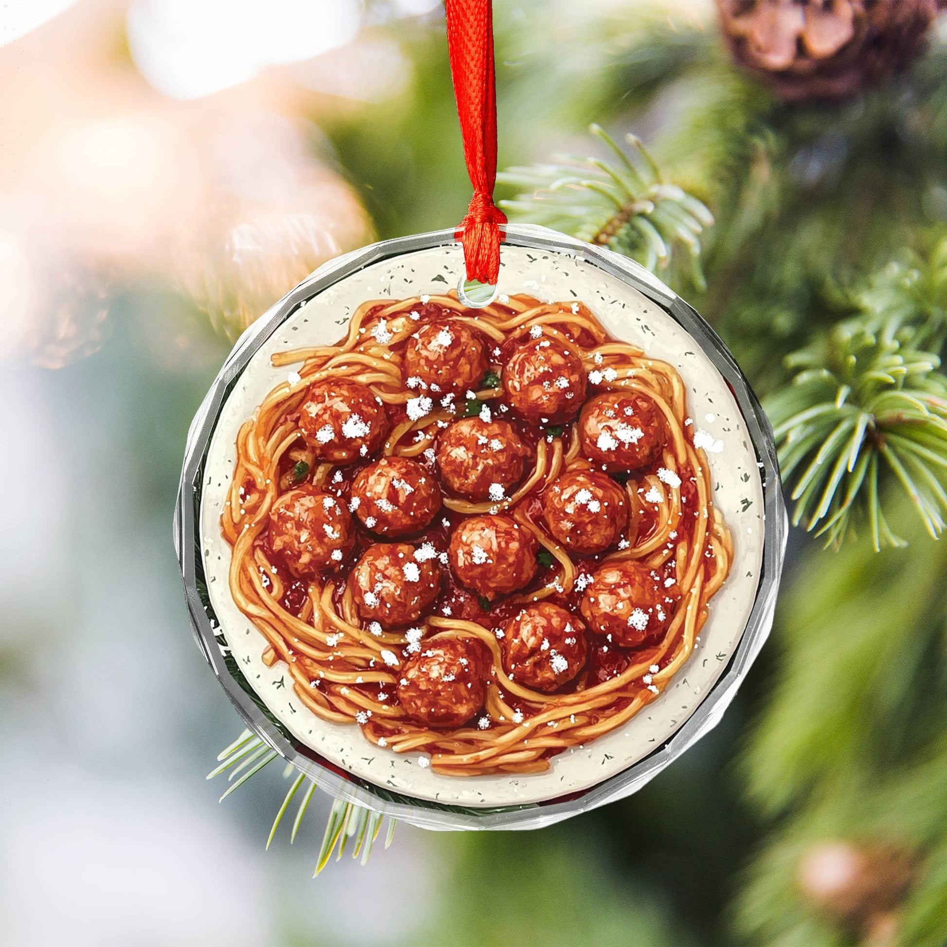 Spaghetti and Meatballs Close up Design 3
