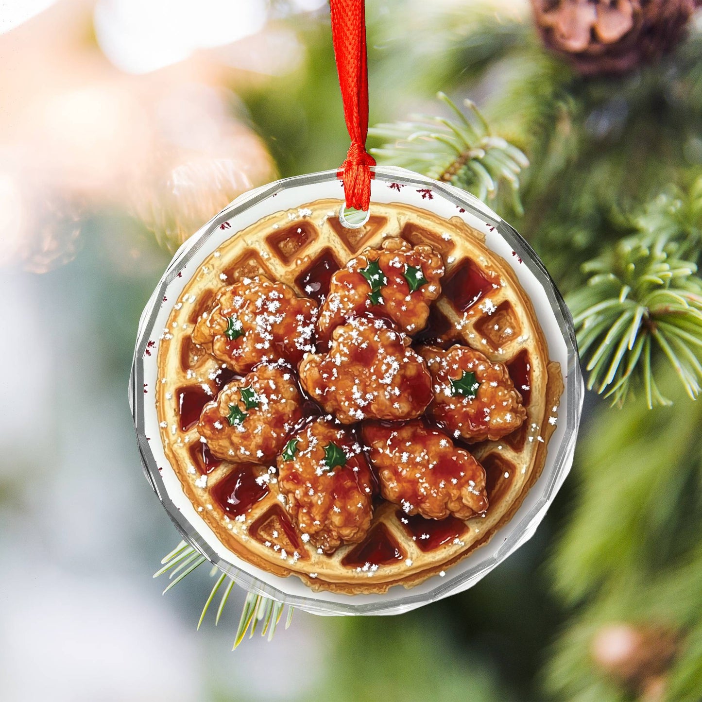 Chicken and Waffles Close up Design 3