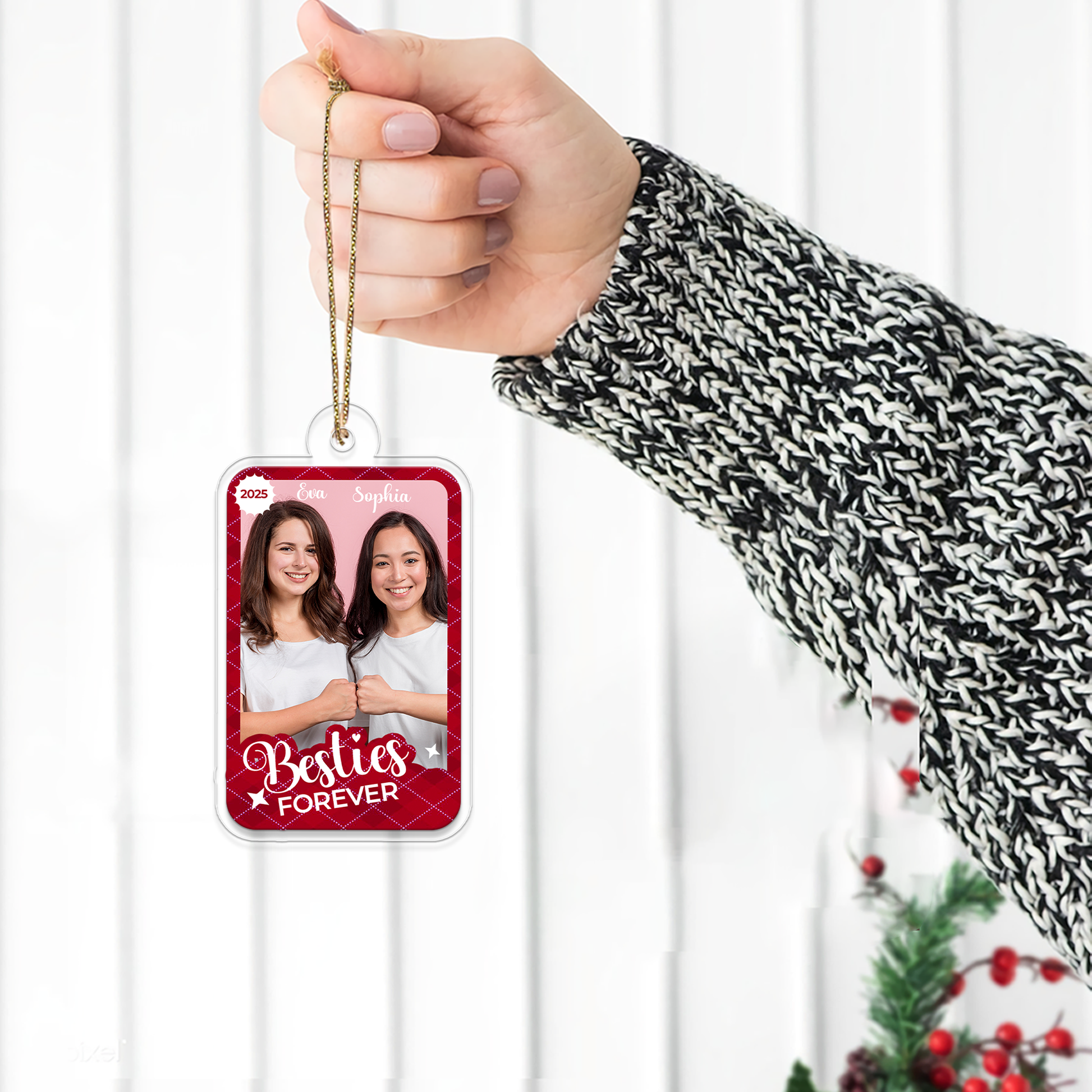 Custom Photo Besties Xmas