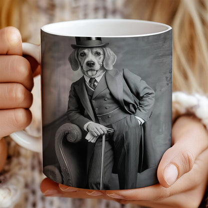 Custom Photo Gentleman Dog  Gift For Dog Lovers