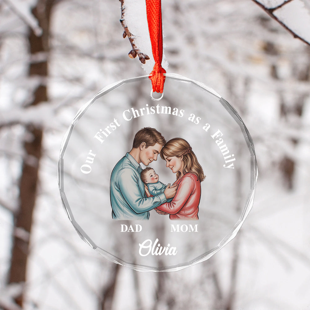 First Xmas as a Family Ornament