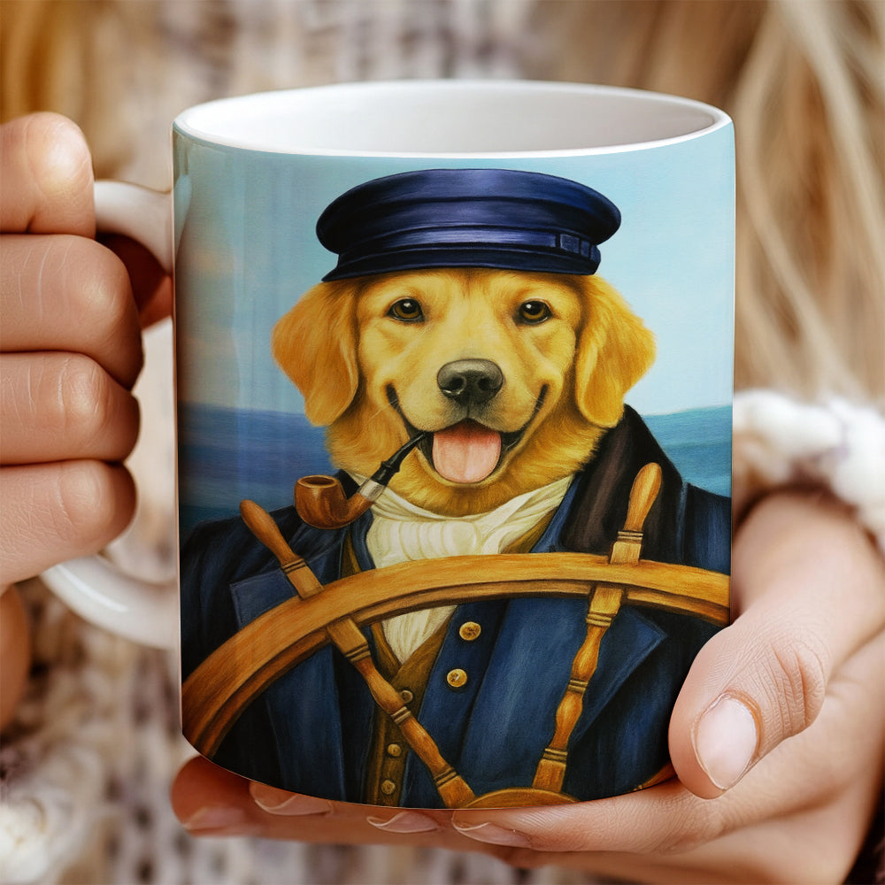 Custom Photo Sailor Dog Mug Gift For Dog Lovers