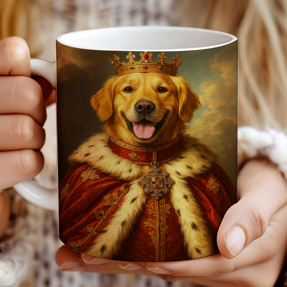 Custom Photo Dog Royal Pet King Portrait