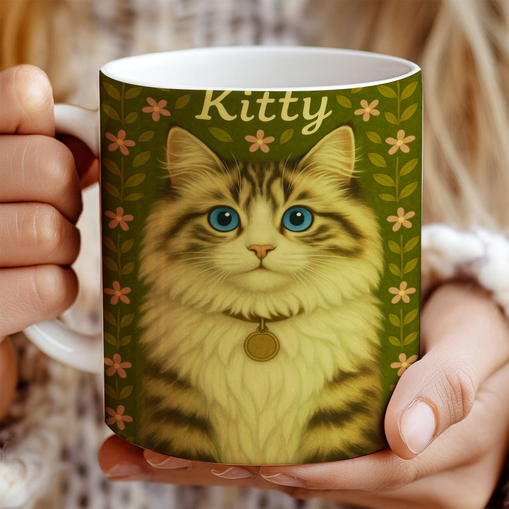 Custom Cat Portraits From Photo From Photo Mug