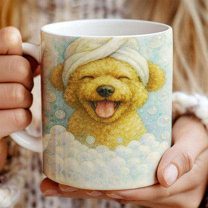 Custom Dog Potrait In Bathroom Mug