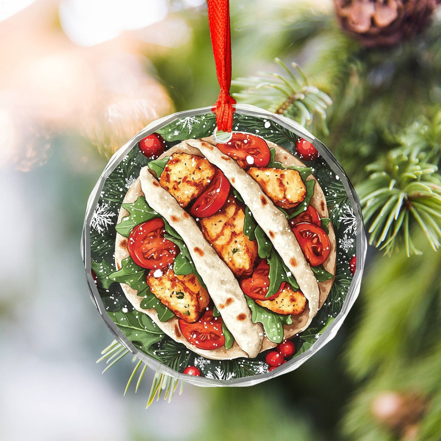 Chicken Caesar Wrap Close up Design 4