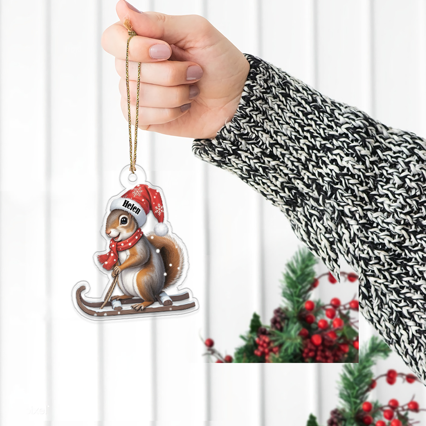 Snowboarding Animal Xmas