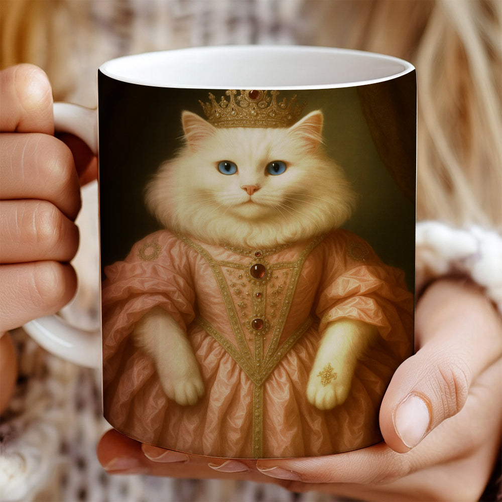Custom Cat Queen Royal Mug