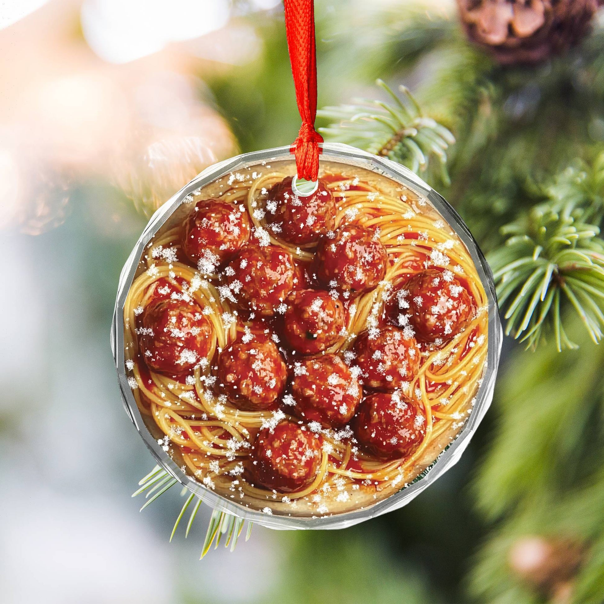 Spaghetti and Meatballs Close up Design 1