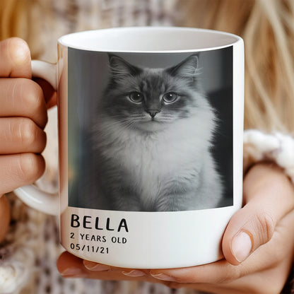 Custom Photo Polaroid Film MugGift For Cat Lovers