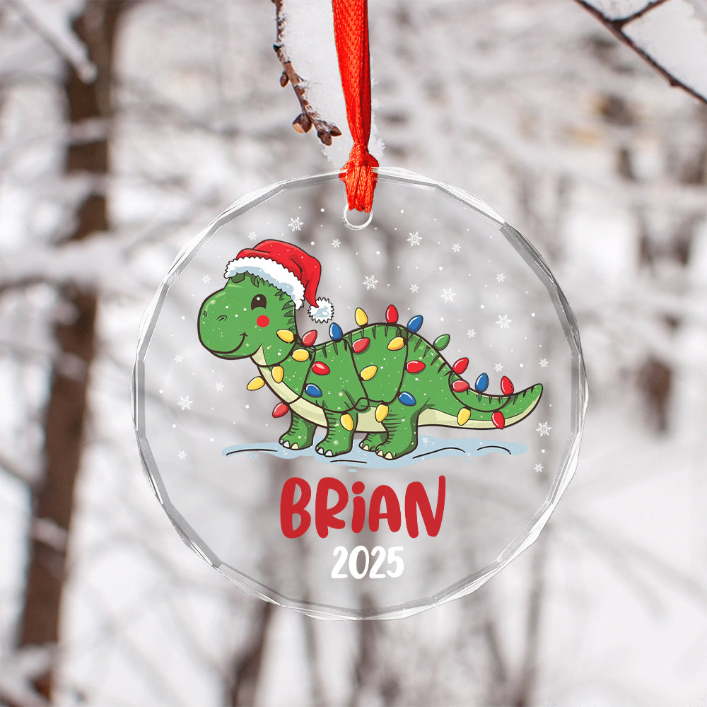 Custom Name Dinosaur Christmas