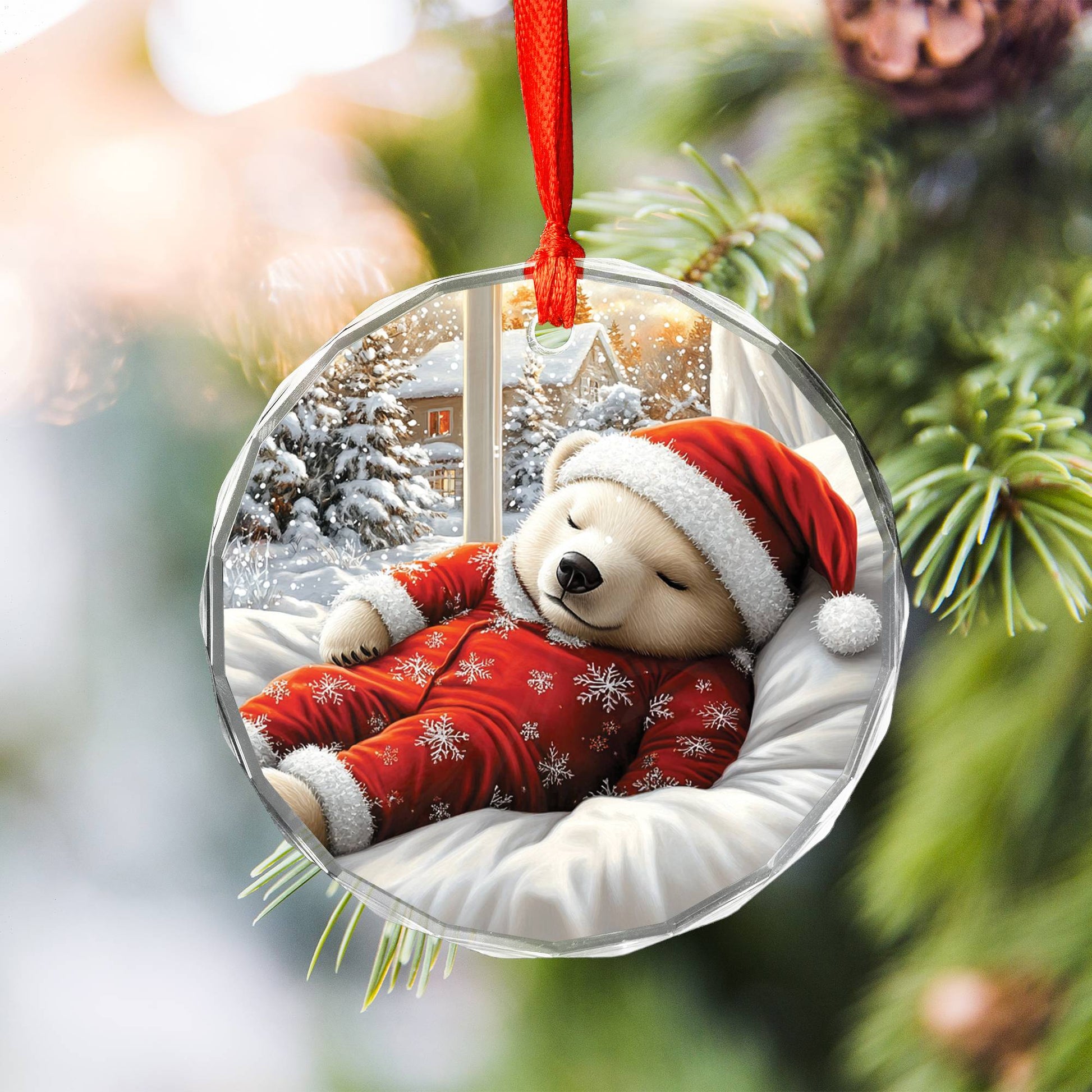 Polar Bear Sleeping In Bed Design 3