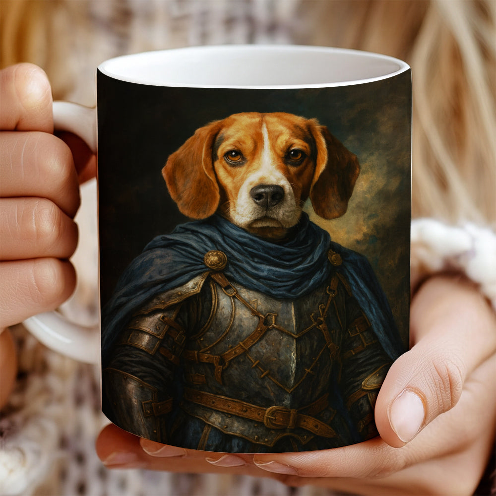 Custom Dog Photo Viking Mug _ Gift For Dog Lovers