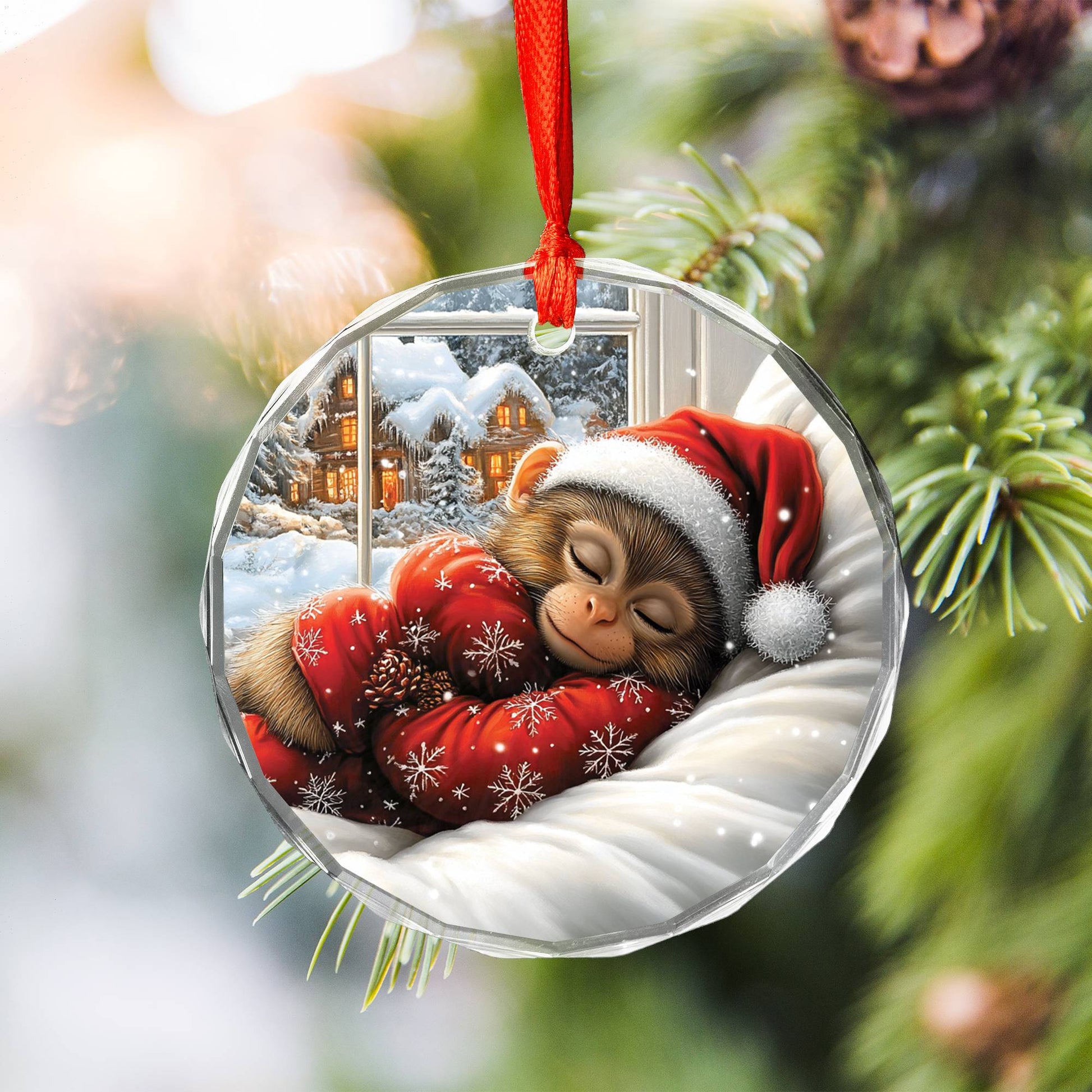 Monkey Sleeping In Bed Design 2