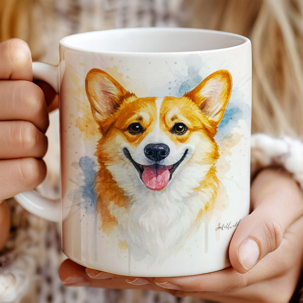 Custom Photo Dog Watercolor Artwork