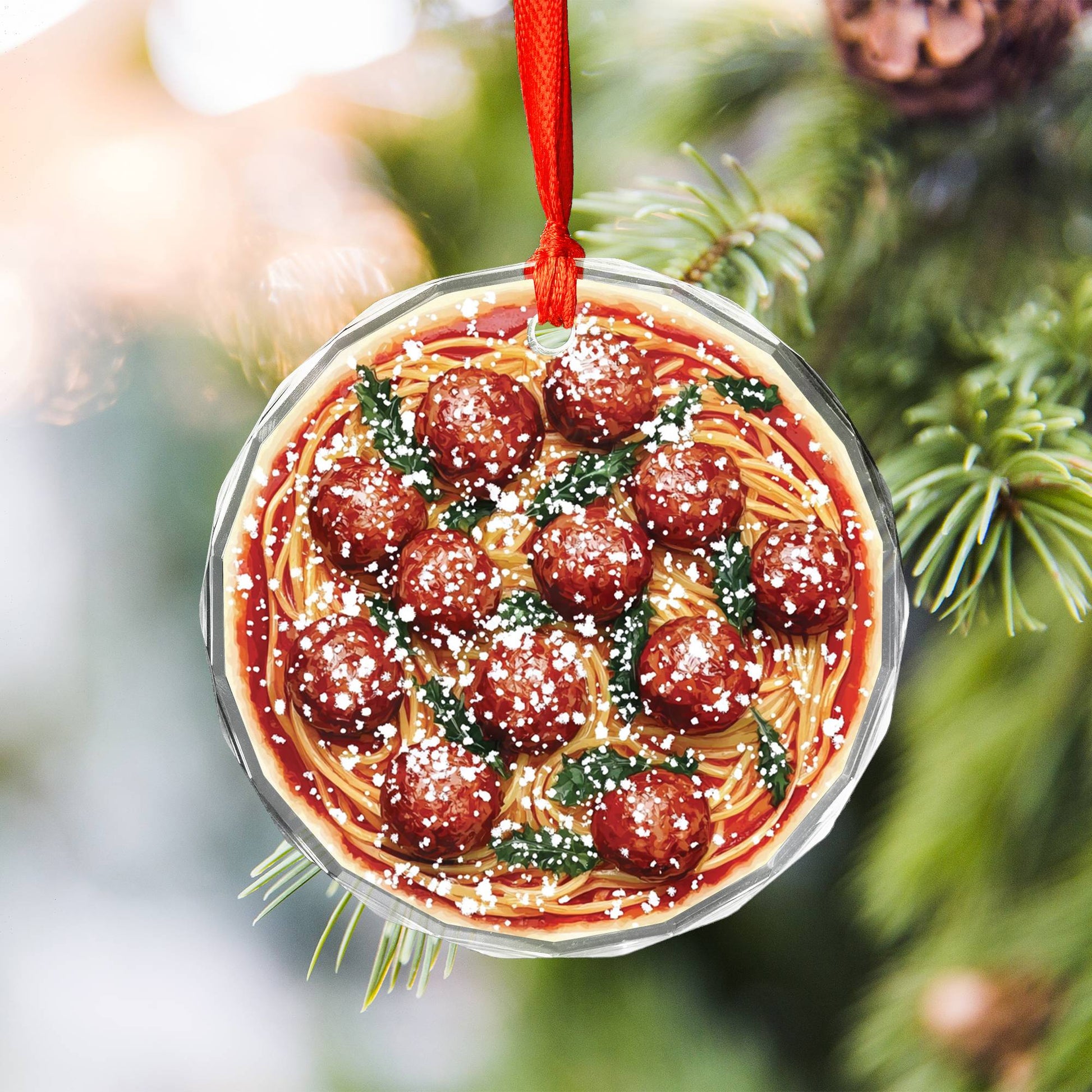 Spaghetti and Meatballs Close up Design 2