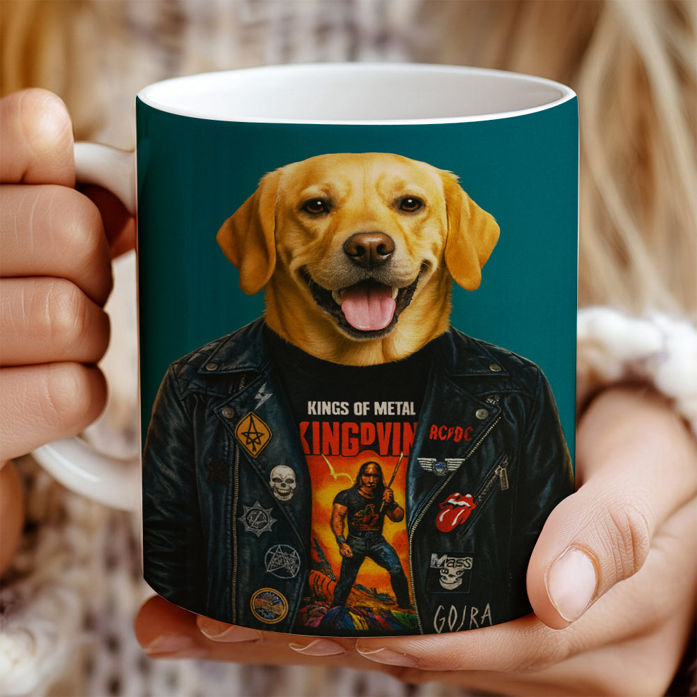 Custom Photo Dog Rock n Roll Mug