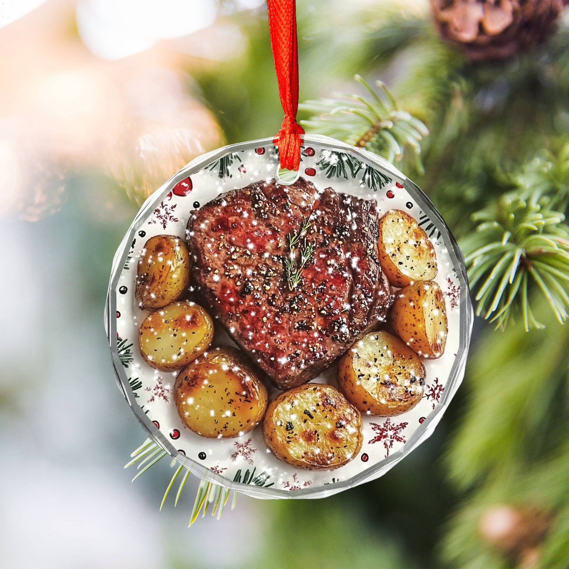 Steak and Potatoes Close up Design 3