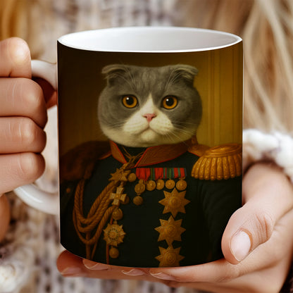 Custom Photo Cat Royal King Mug _ Gift For Cat Lovers