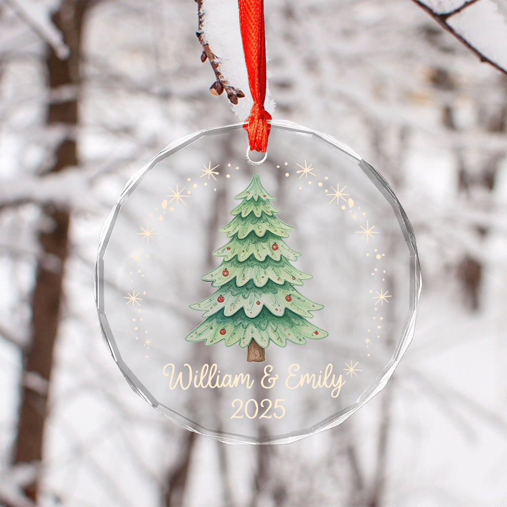 Couples Christmas Ornament, Acrylic 2D Ornament