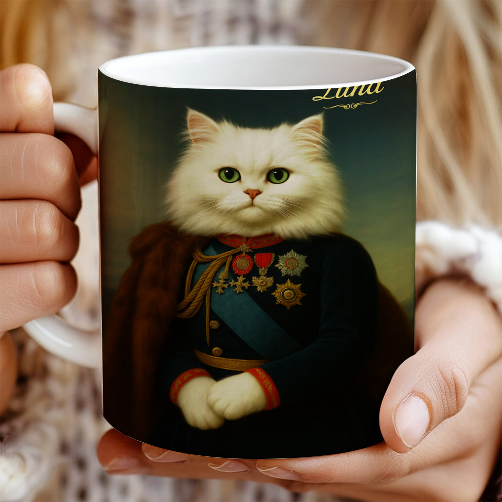 Custom Photo Imperial Minister Cat Mug Gift For Cat Lovers