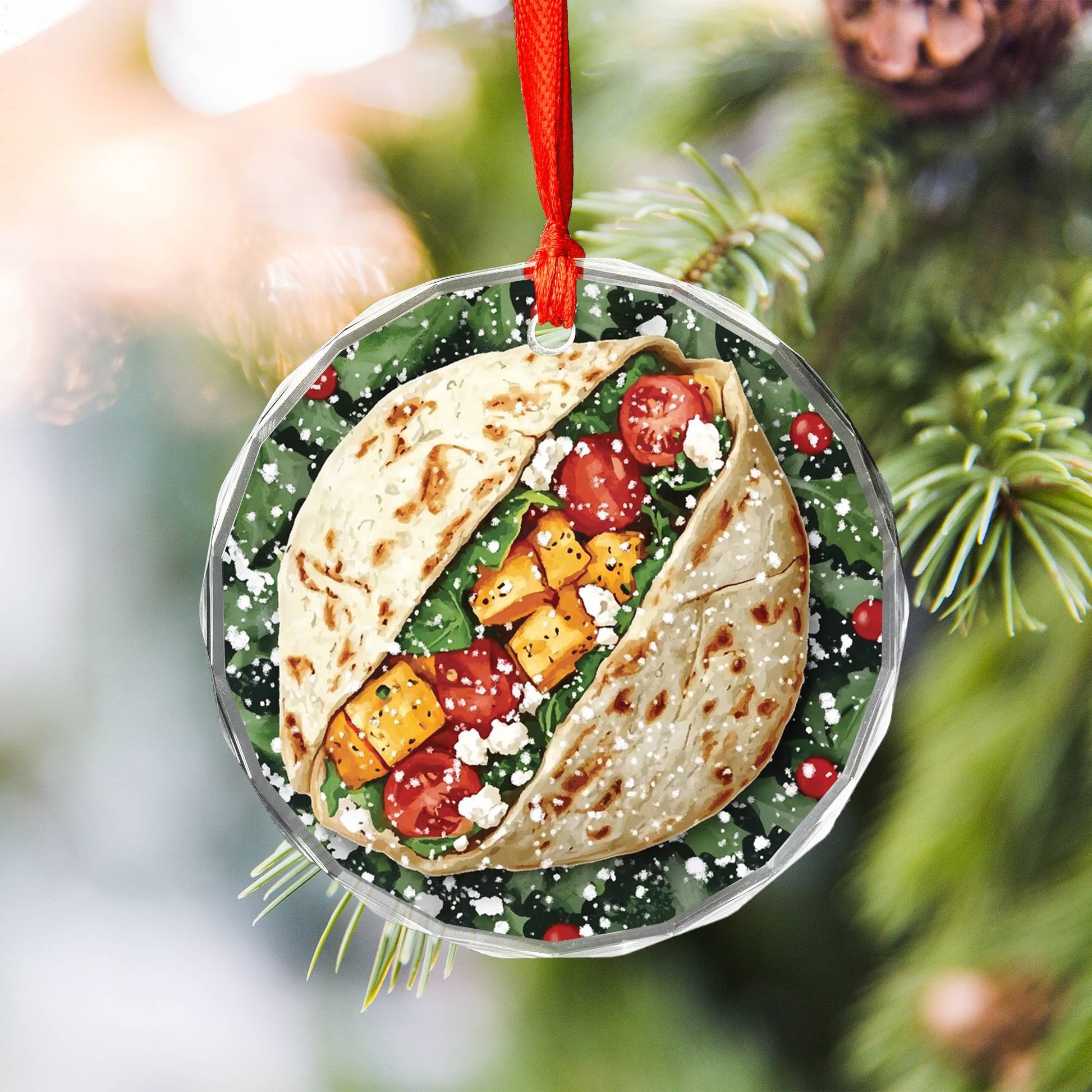 Chicken Caesar Wrap Close up Design 3