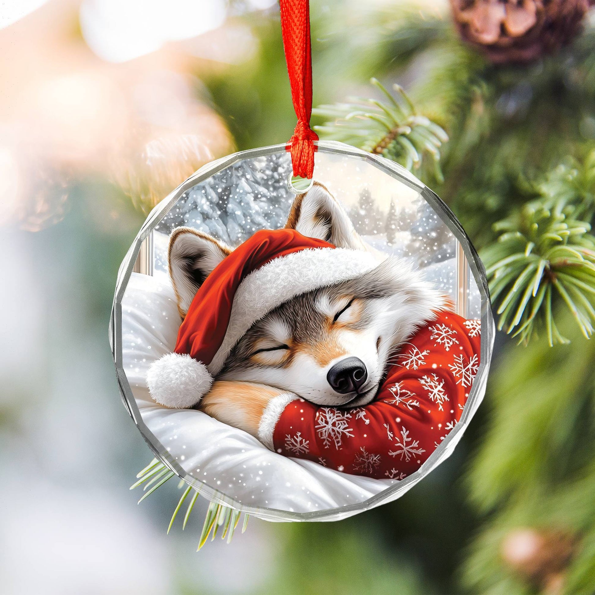 Wolf Sleeping In Bed Design 2