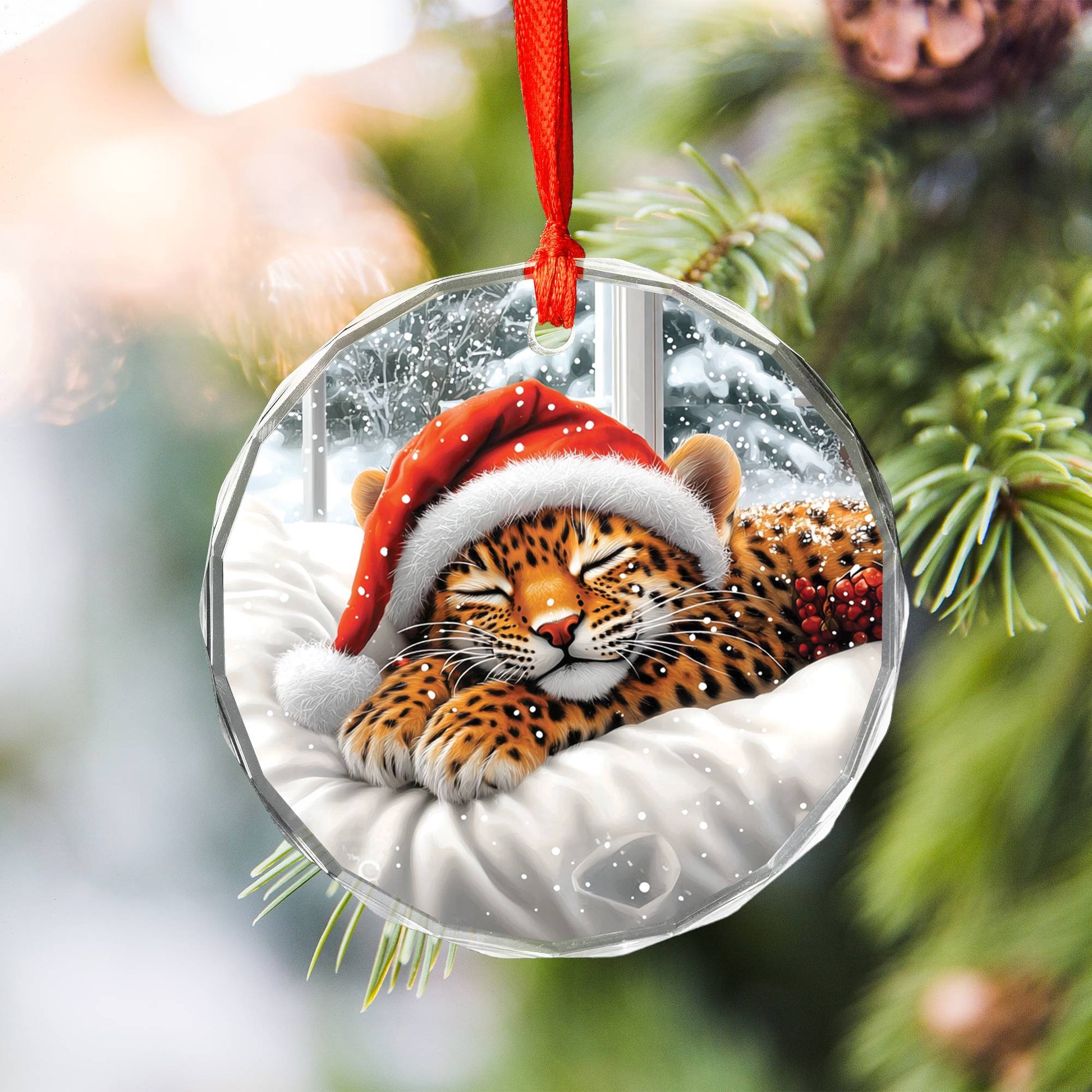 Leopard Sleeping In Bed Design 1