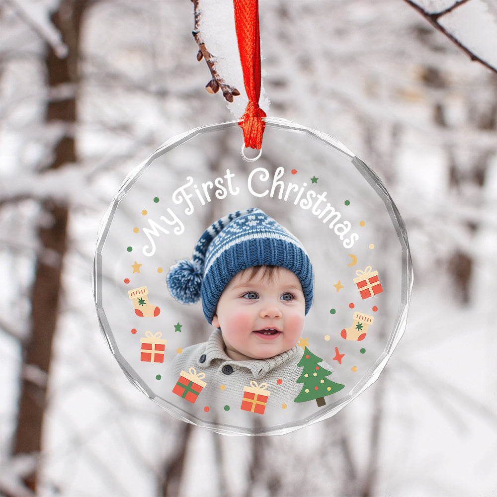 Photo Ornament - Christmas Gifts For Dad, Mom, Baby