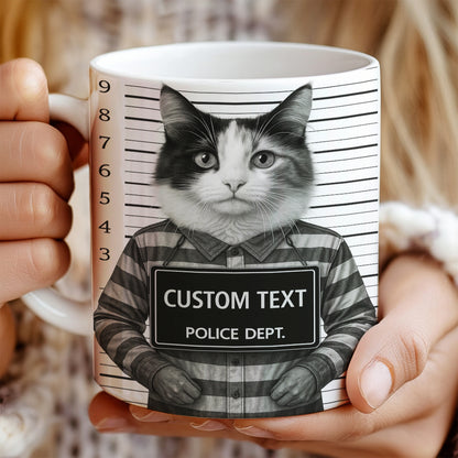 Custom Photo Cat Wanted By Pawlice Mug _ Gifts For Cat Lovers
