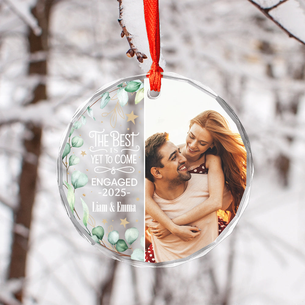 Custom Photo Newly Engaged Couple The Best Is Yet To Come 1