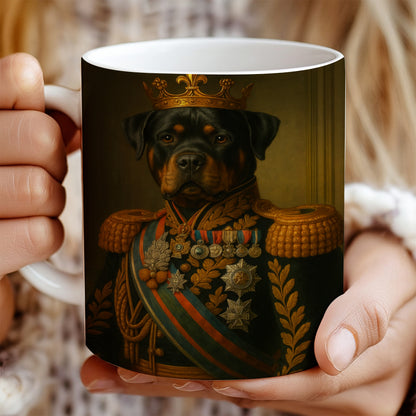Custom Photo Dog King Crown Royal Mug _ Gift For Dog Lovers