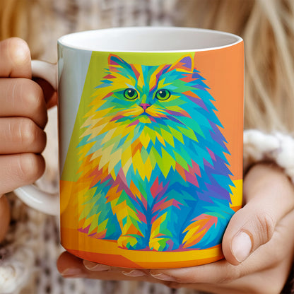 Custom Photo Pop Art MugGift For Cat Lovers