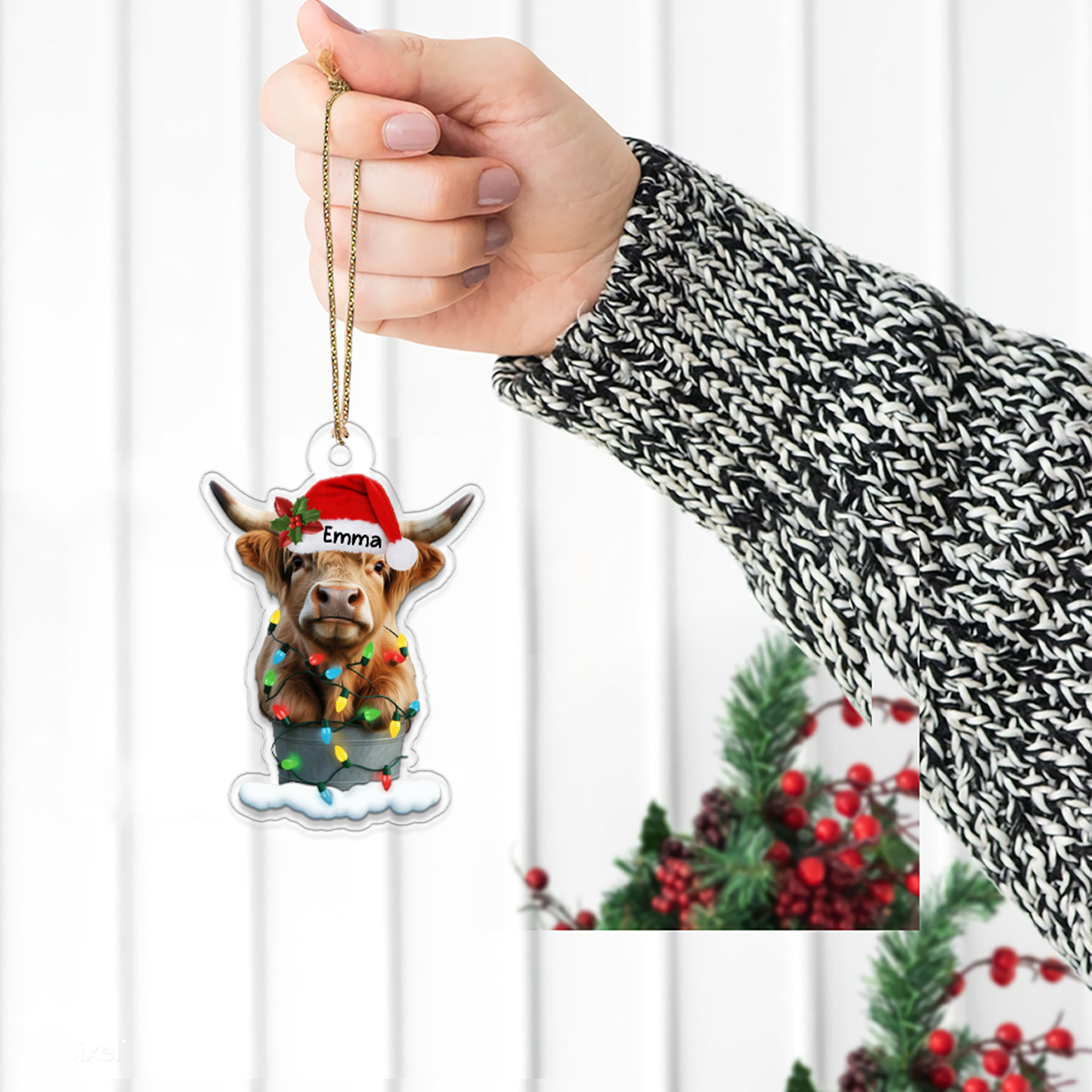Highland Cow Christmas Tree