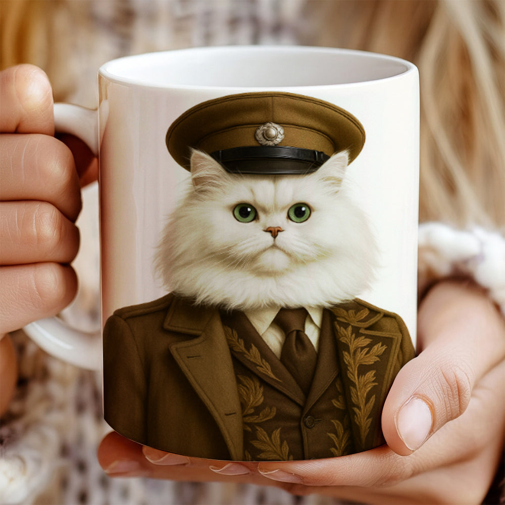 Custom Photo Captain Cat Canvas