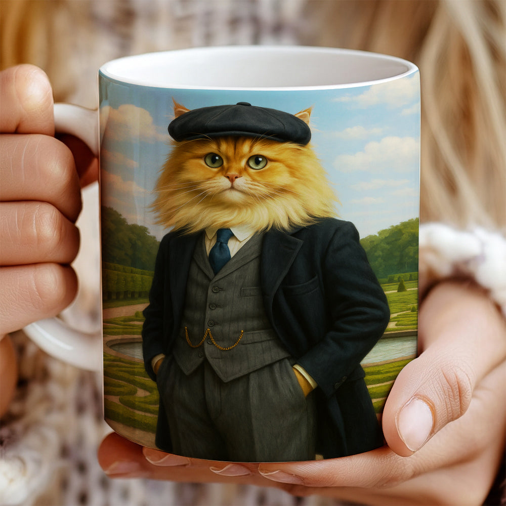 Custom Photo Pawky Blinder Cat Mug
