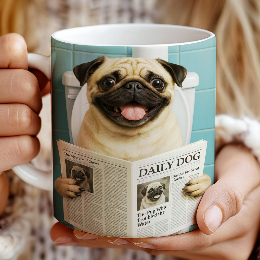 Custom Photo Dog Toilet Bathroom