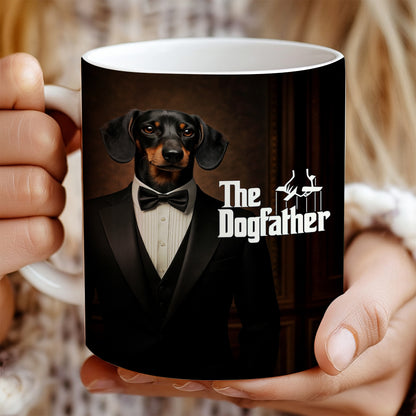 Custom Photo Dog Father Mug _ Gift For Dog Lovers
