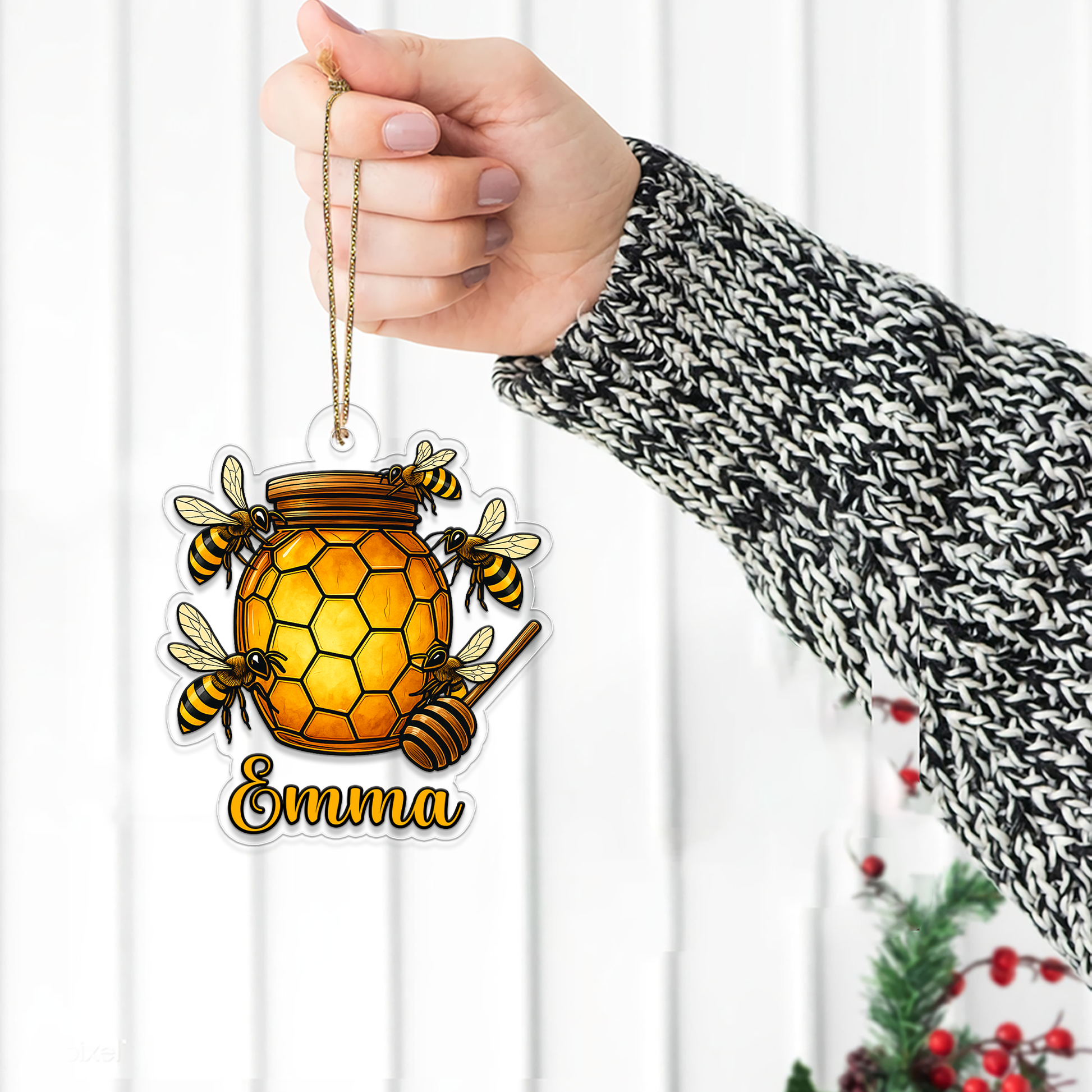 Custom Name Bee And Honey