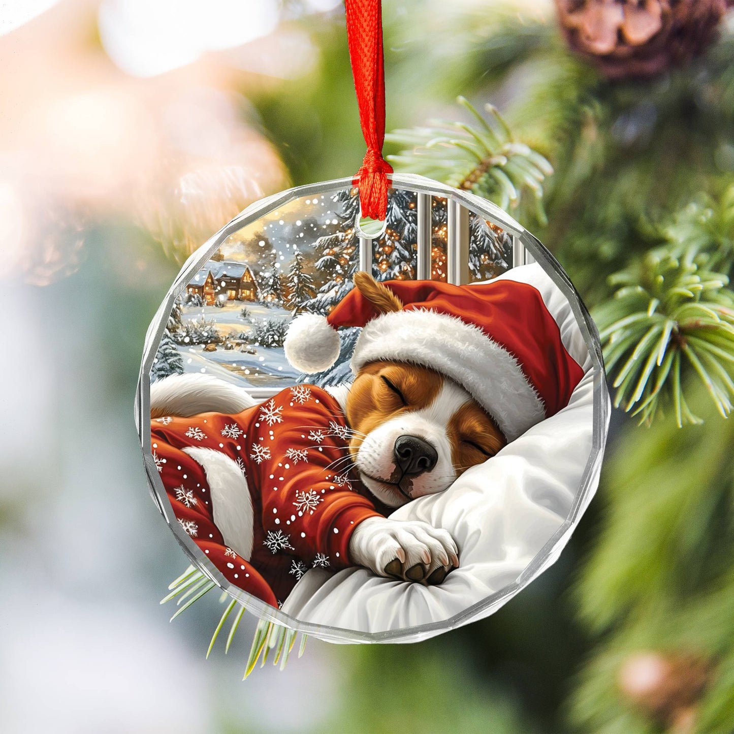 Staffordshire Bull Terrier Dog Sleeping In Bed Design 3