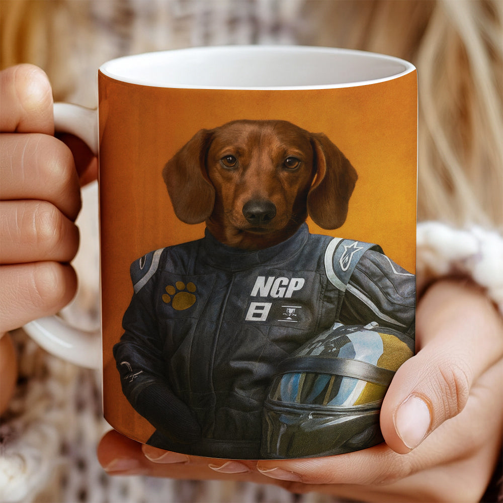 Custom Photo Dog Racer Mug Gift For Dog Lovers