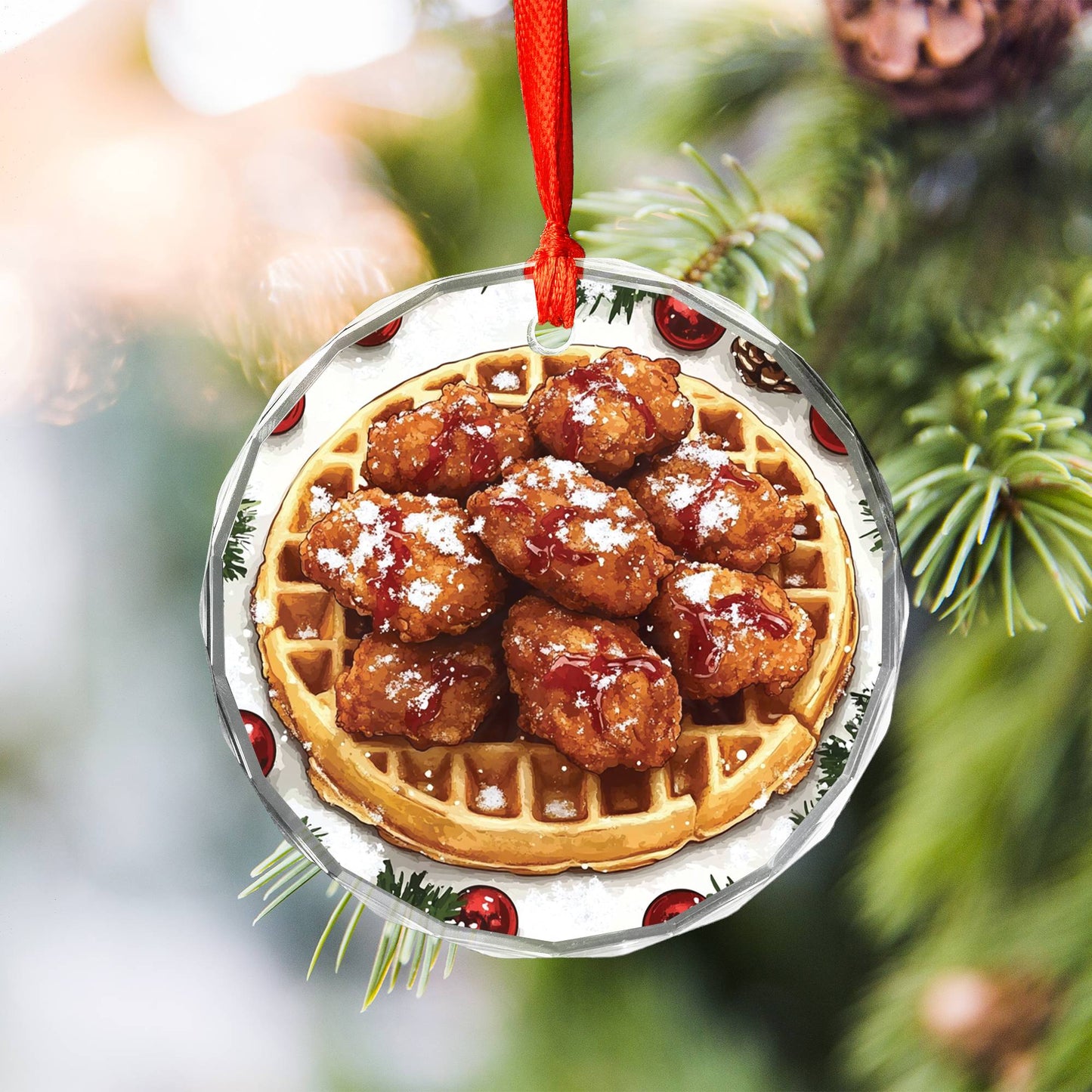 Chicken and Waffles Close up Design 1