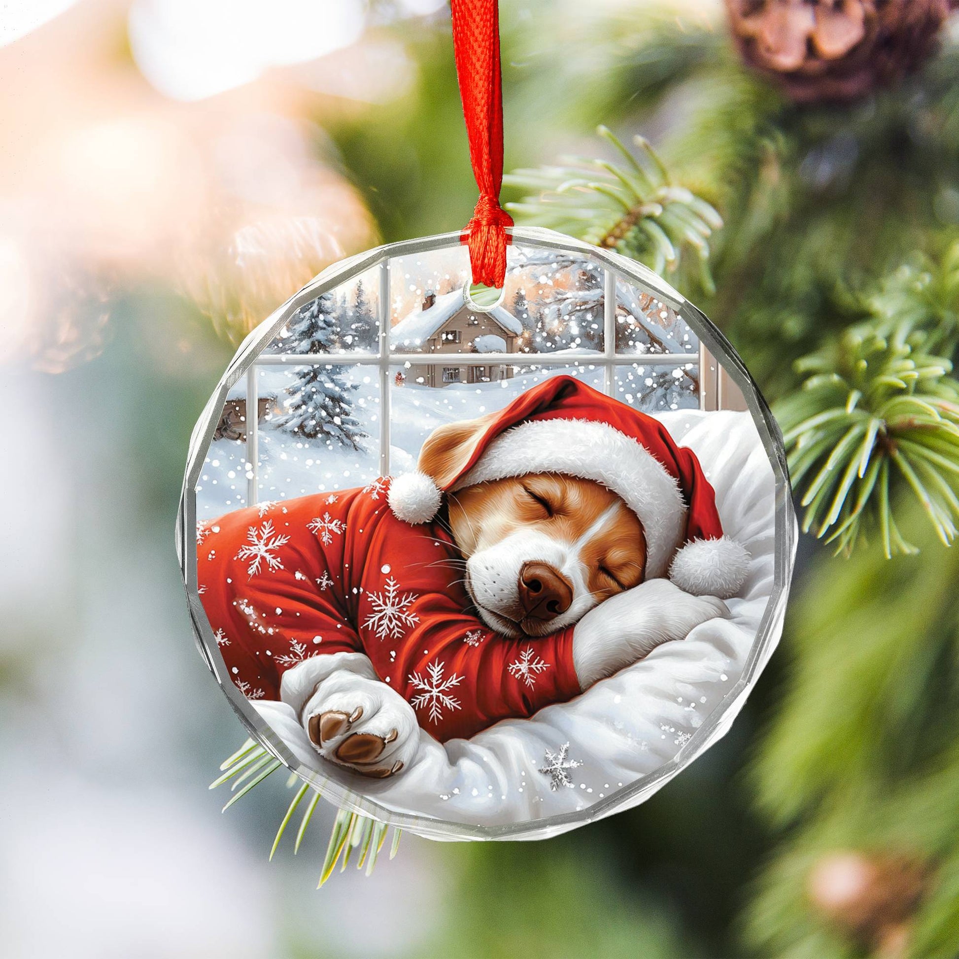 Labrador Retriever Dog Sleeping In Bed Design 4