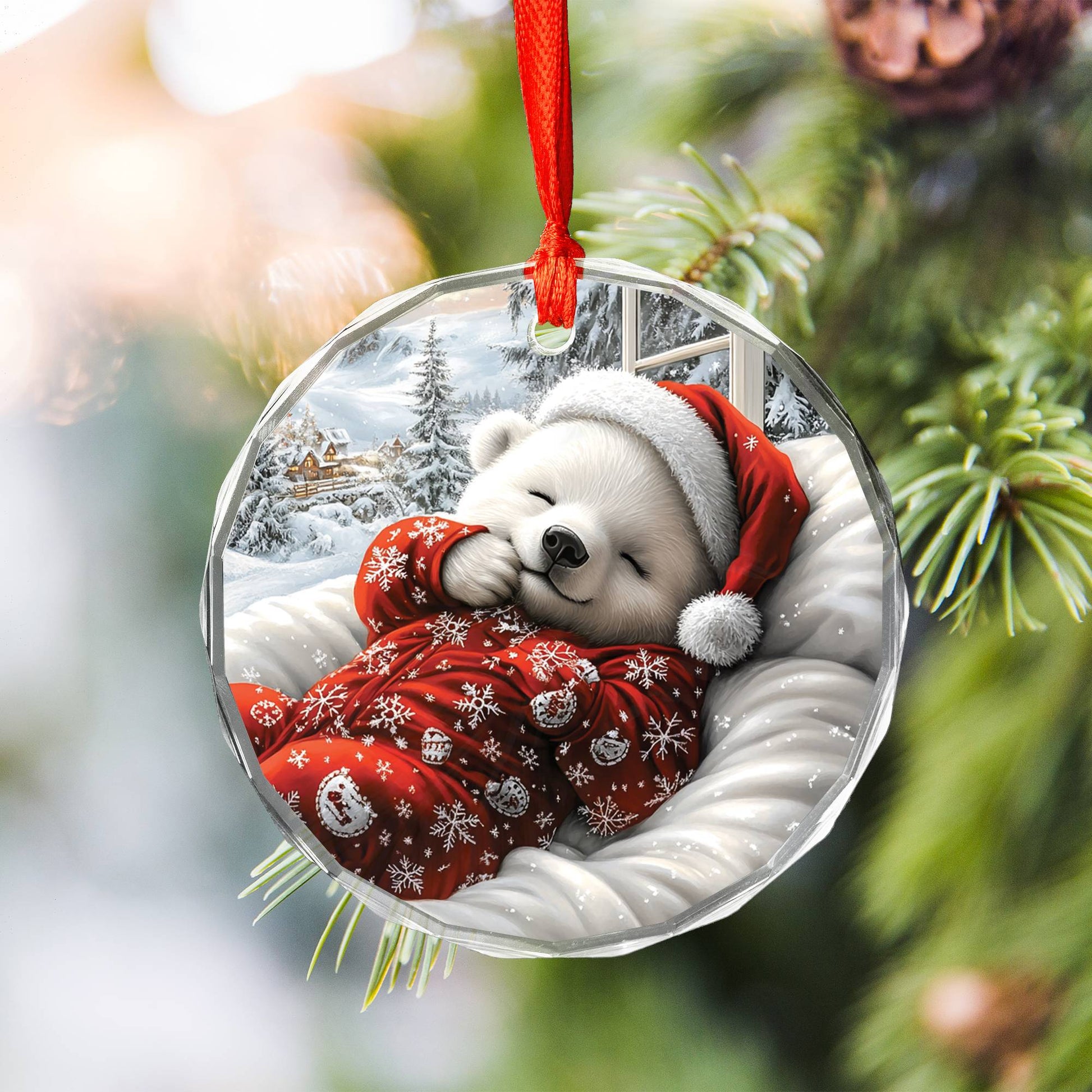 Polar Bear Sleeping In Bed Design 1